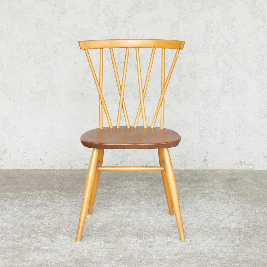 英国【ERCOL アーコール】交差したスポークが特徴的 ラティスチェア Windsor ウインザー /22E-5[m]