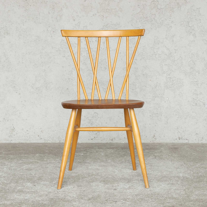 英国【ERCOL アーコール】交差したスポークが特徴的 ラティスチェア Windsor ウインザー /22E-5[m]
