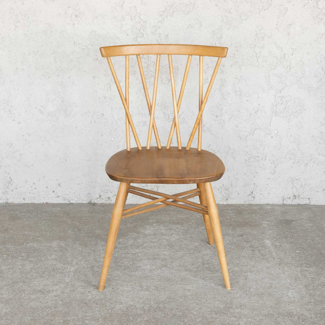 英国【ERCOL アーコール】交差したスポークが特徴的 ラティスチェア Windsor ウインザー /22E-7[m]
