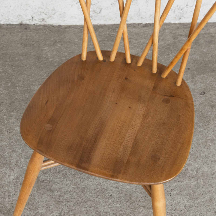 英国【ERCOL アーコール】交差したスポークが特徴的 ラティスチェア Windsor ウインザー /22E-7[m]