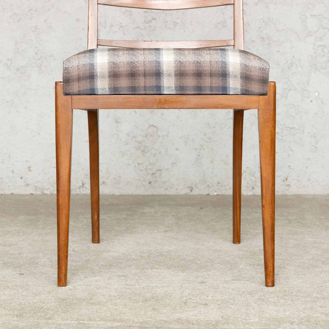 英国【A.H.MCINTOSH マッキントッシュ】直線のすっきりとしたデザイン ラダーバック ダイニングチェア /22I-3[m]