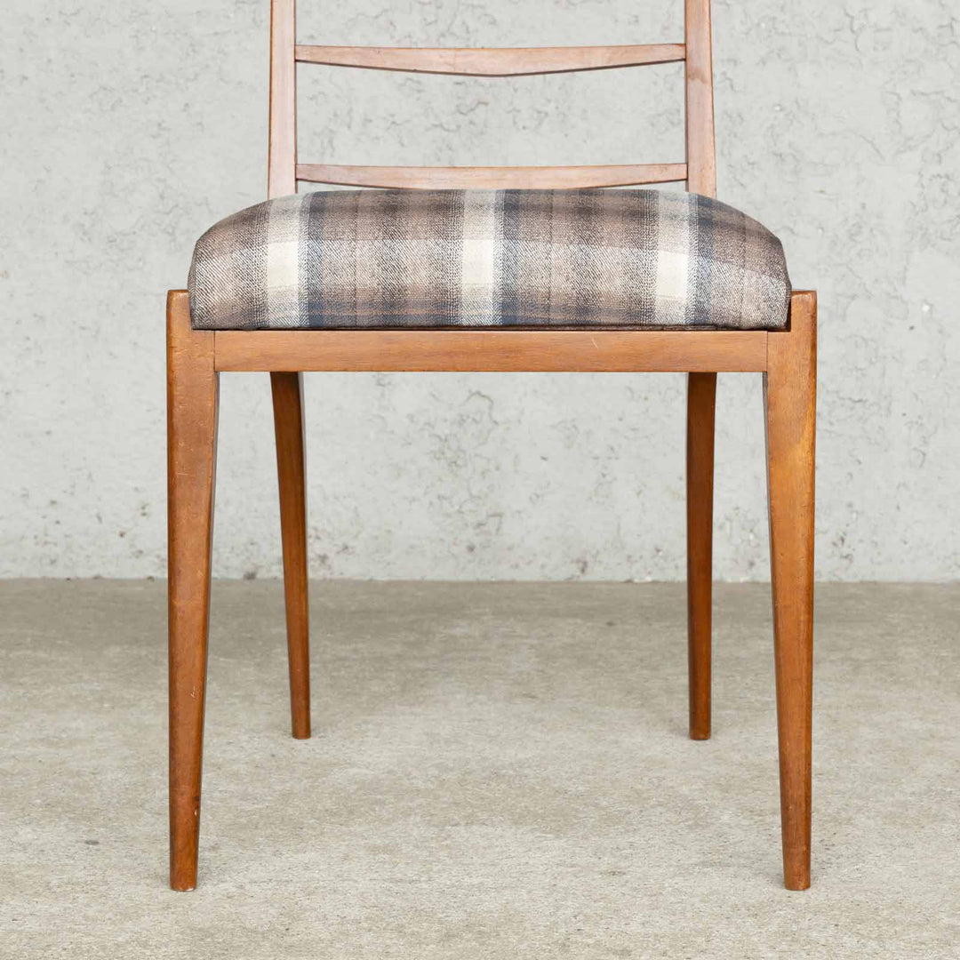 英国【A.H.MCINTOSH マッキントッシュ】直線のすっきりとしたデザイン ラダーバック ダイニングチェア /22I-4[m]