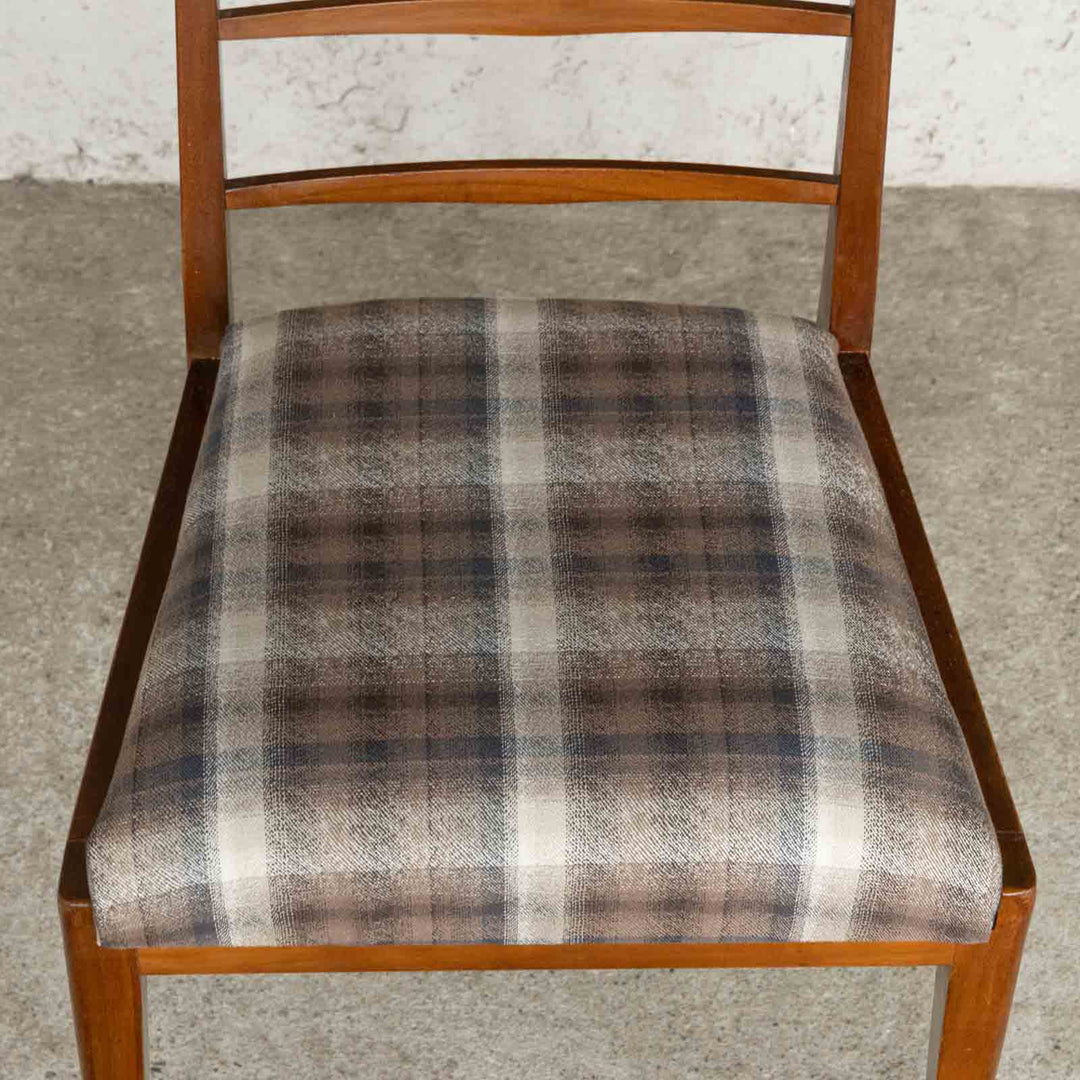 英国【A.H.MCINTOSH マッキントッシュ】直線のすっきりとしたデザイン ラダーバック ダイニングチェア /22I-5[m]