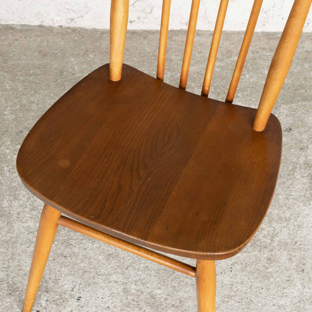 英国【ERCOL アーコール】シンプルで直線的なデザイン ハイバック スティックバックチェア No.608 Windsor ウインザー /22I-3[m]