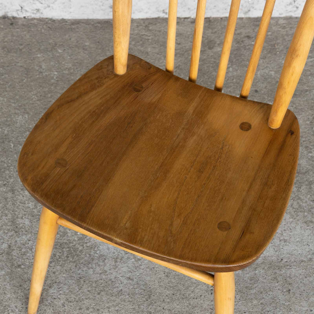 英国【ERCOL アーコール】シンプルで直線的なデザイン ハイバック スティックバックチェア No.608 Windsor ウインザー /22I-4[m]