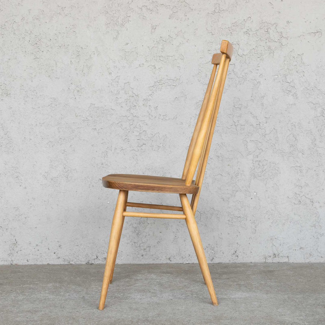 英国【ERCOL アーコール】シンプルで直線的なデザイン ハイバック スティックバックチェア No.608 Windsor ウインザー /22I-4[m]