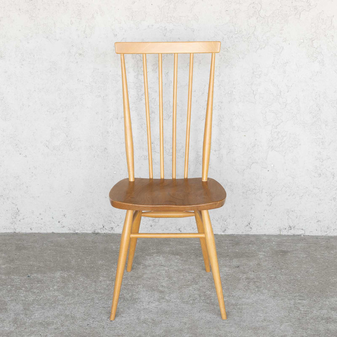 英国【ERCOL アーコール】シンプルで直線的なデザイン ハイバック スティックバックチェア No.608 Windsor ウインザー /22I-5[m]