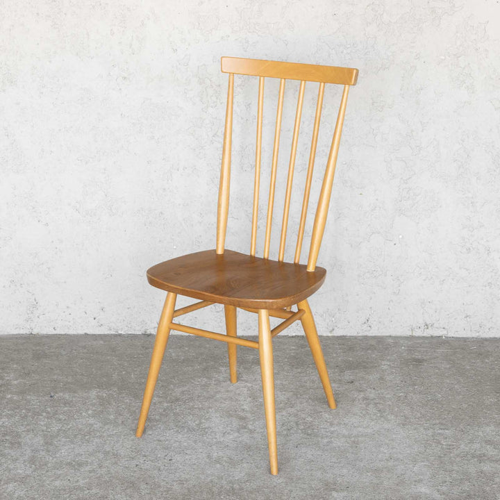英国【ERCOL アーコール】シンプルで直線的なデザイン ハイバック スティックバックチェア No.608 Windsor ウインザー /22I-5[m]