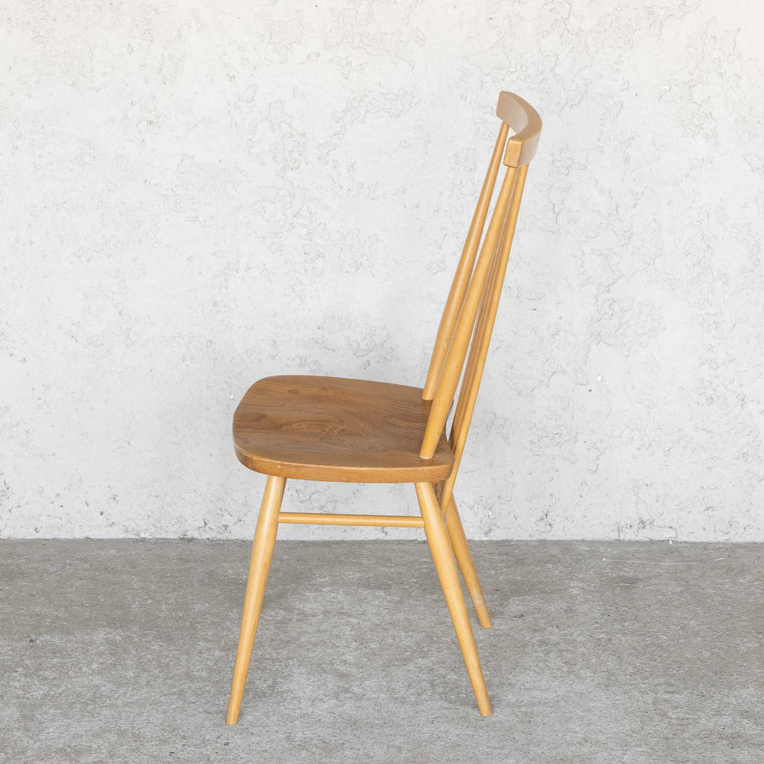 英国【ERCOL アーコール】シンプルで直線的なデザイン ハイバック スティックバックチェア No.608 Windsor ウインザー /22I-5[m]