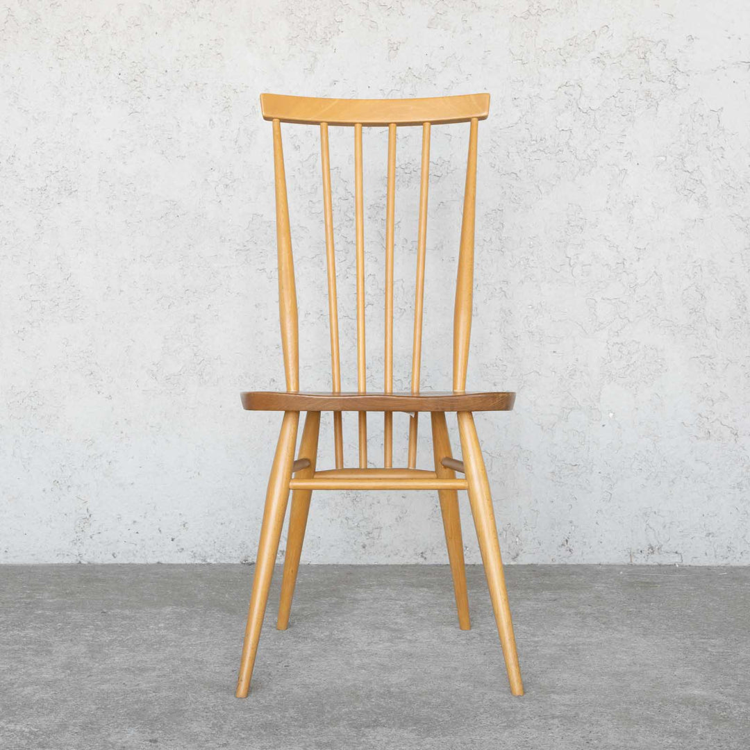 英国【ERCOL アーコール】シンプルで直線的なデザイン ハイバック スティックバックチェア No.608 Windsor ウインザー /22I-5[m]