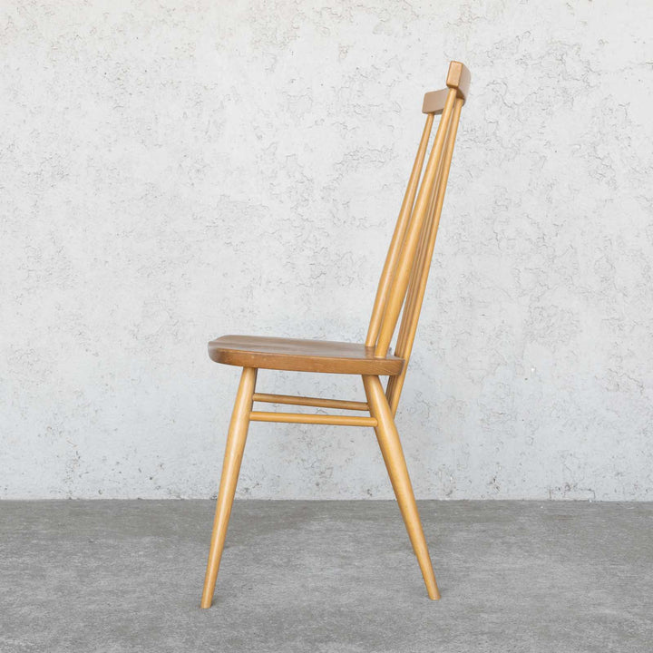 英国【ERCOL アーコール】シンプルで直線的なデザイン ハイバック スティックバックチェア No.608 Windsor ウインザー /22I-5[m]