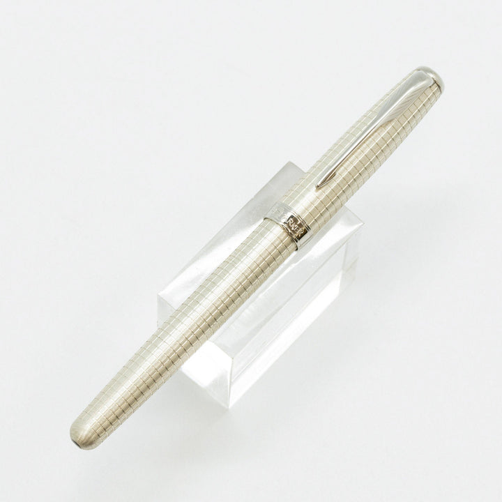 【PAKER パーカー /ソネット】軽やかなサテン調のボディにシズレパターンをアレンジ プレシャス スターリングシルバーCT 細字 F ※ペン先調整済 [万年筆][m]