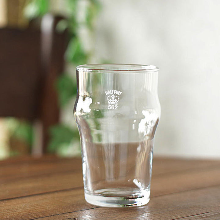 伝統的な王冠マーク刻印の英国ハーフパイントグラス /284ml[m]