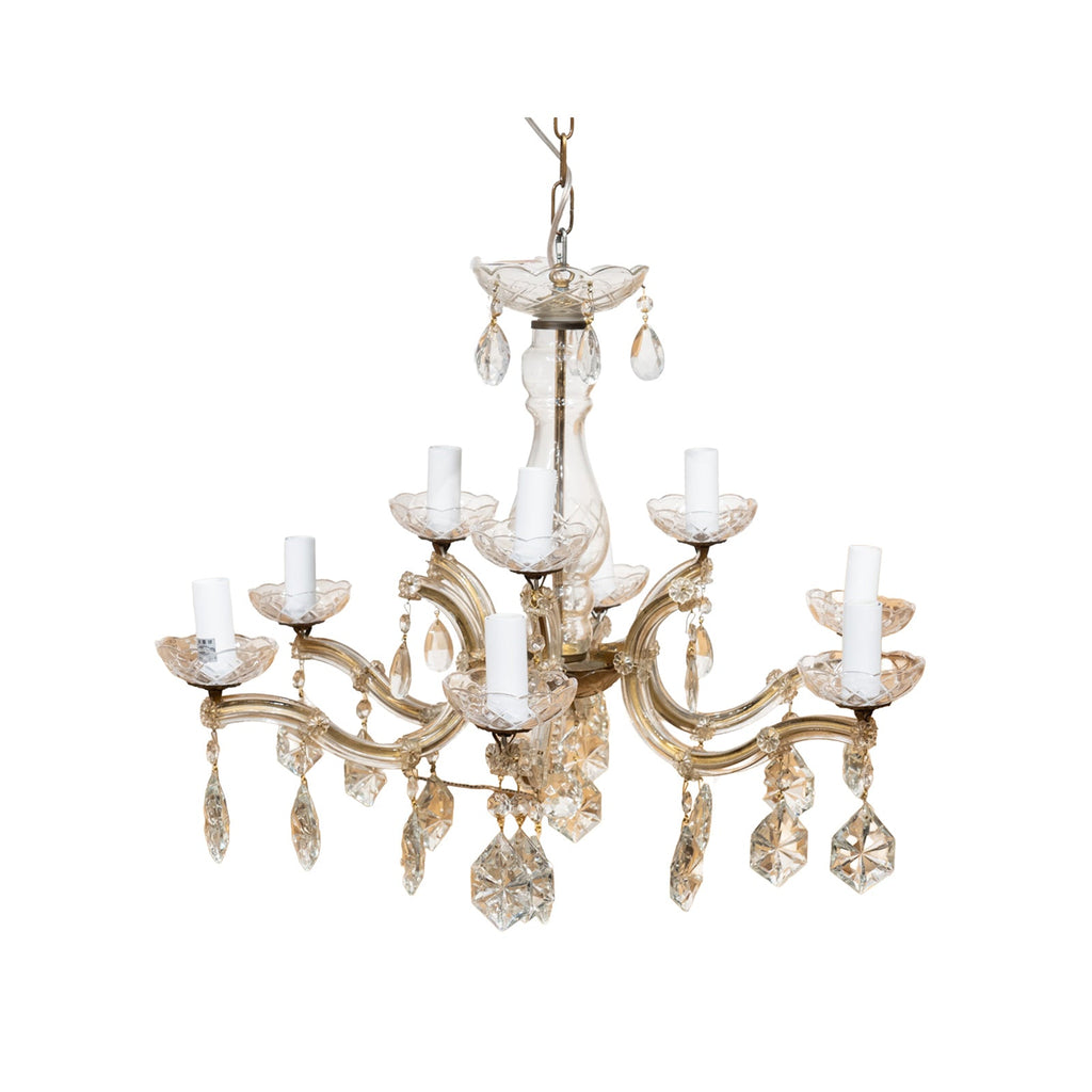 シャンデリア　9灯　直付け ガラス シャンデリア 9灯 直付け・直配線仕様 /13G – THE GLOBE