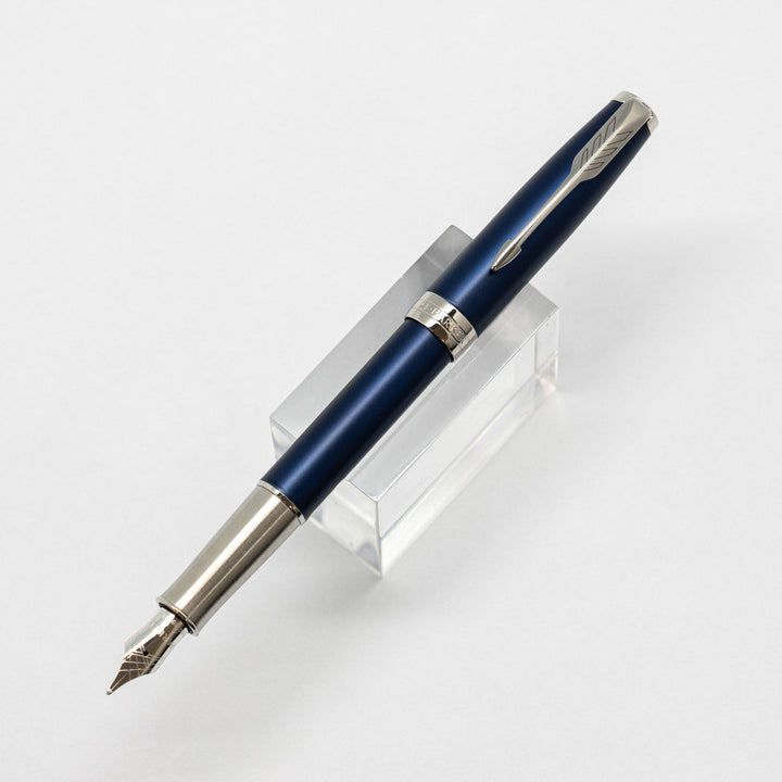 【PAKER パーカー /ソネット】サテン調の艶のあるブルーボディが美しい ブルーラッカーCT 中字 M [万年筆][m]