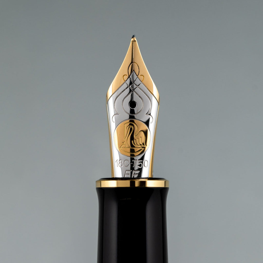 【Pelikan ペリカン /スーベレーン Ｍ800】限定1500本 特別生産品  濃く深いオレンジとブラックが落ち着いたシックな印象 バーントオレンジ 極細字 EF [万年筆][m]