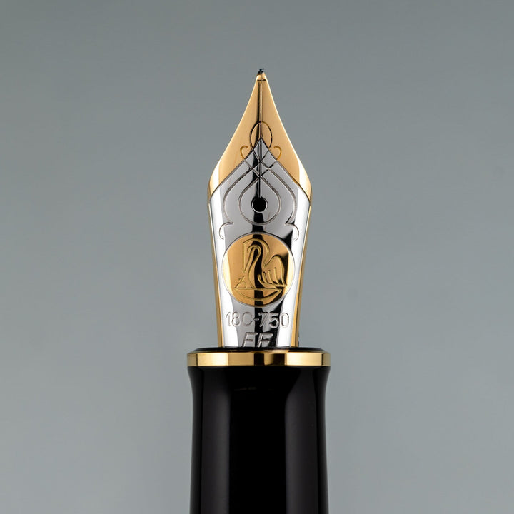 【Pelikan ペリカン /スーベレーン Ｍ800】限定1500本 特別生産品  濃く深いオレンジとブラックが落ち着いたシックな印象 バーントオレンジ 極細字 EF [万年筆][m]