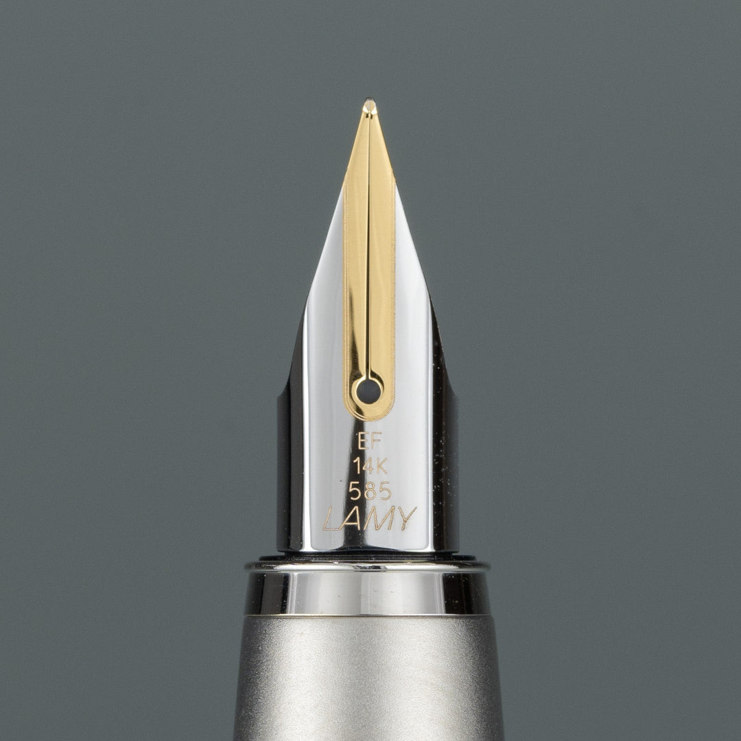 【LAMY ラミー /Studio ステュディオ】ユニークなプロペラ型のクリップがアクセント パラジュームコート 極細字 EF ※ペン先調整済 [万年筆][m]