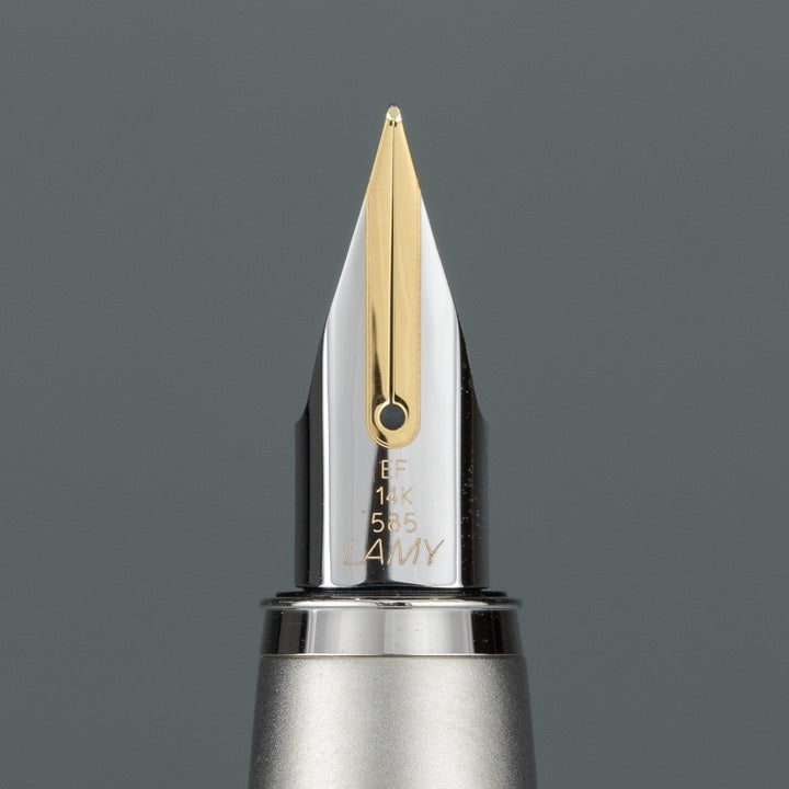 【LAMY ラミー /Studio ステュディオ】ユニークなプロペラ型のクリップがアクセント パラジュームコート 極細字 EF ※ペン先調整済 [万年筆][m]