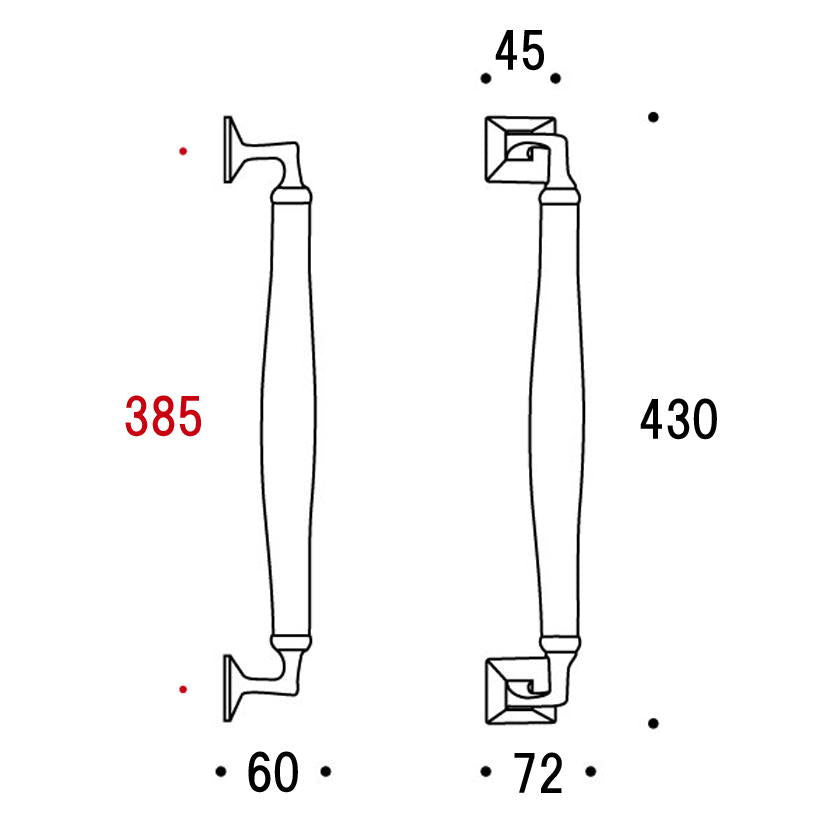 ドアハンドル DH3 ウッド