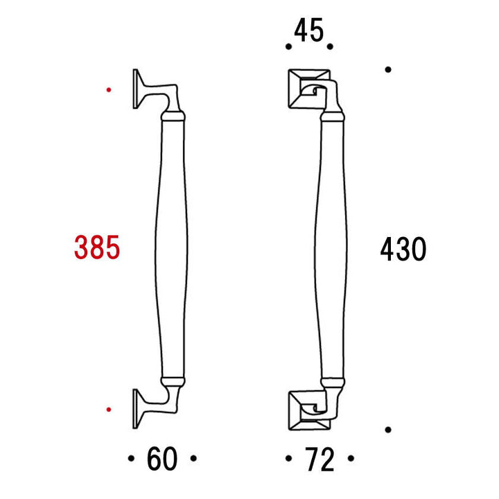 ドアハンドル DH3 ウッド
