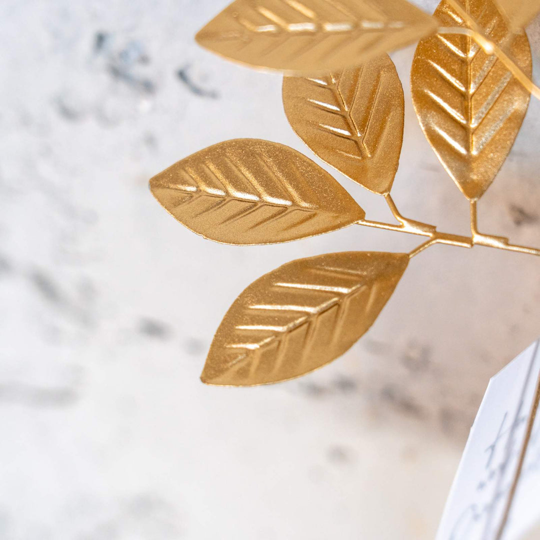 ブリキ アレンジメント スティック リーフ