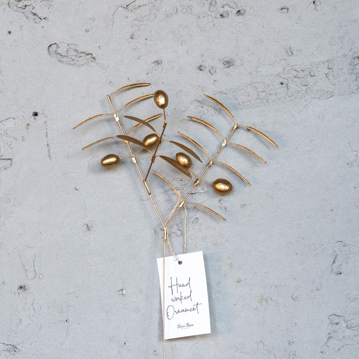 ブリキ アレンジメント スティック オリーブ