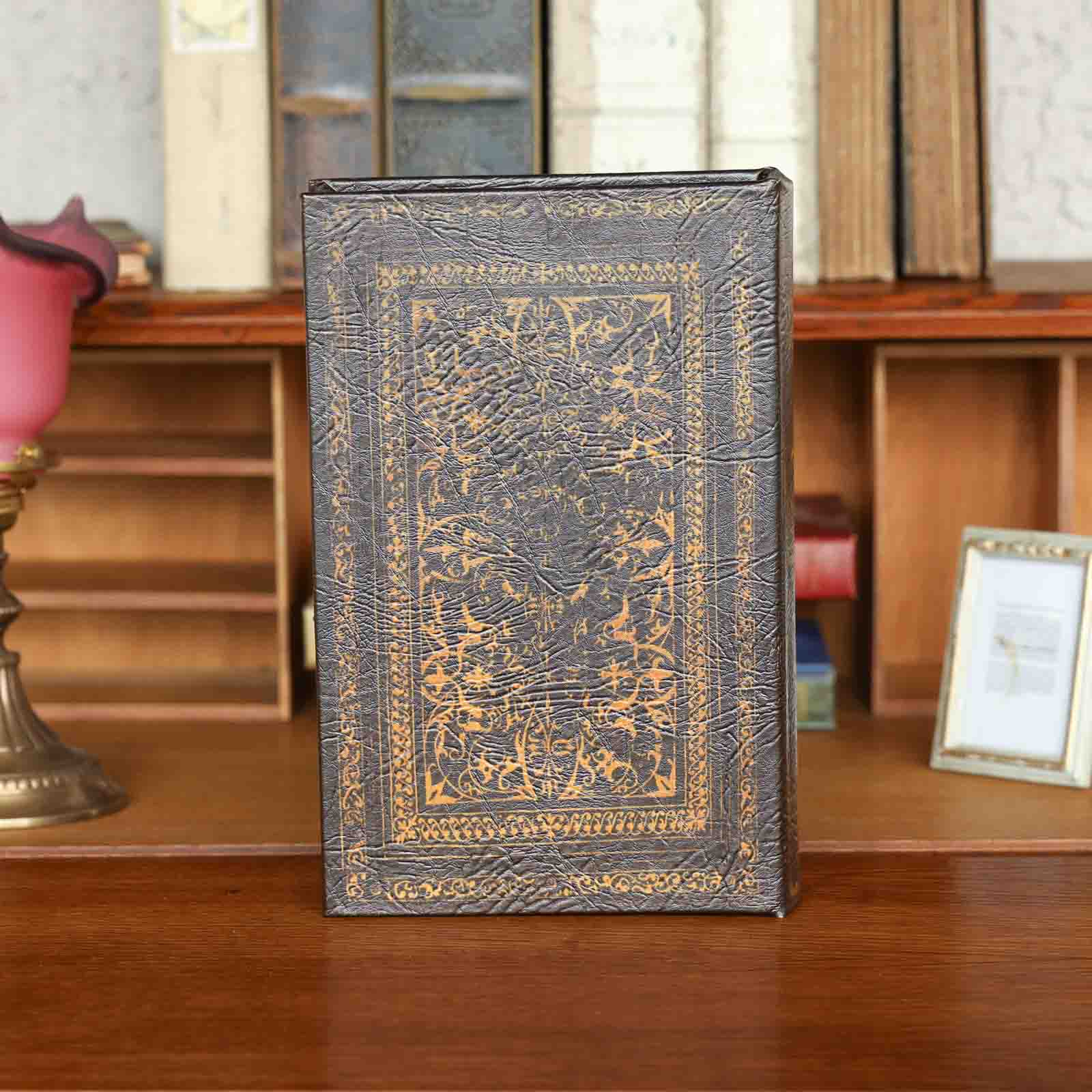 アンティーク　Book オブジェ ◇まるでアンティークの洋書の様な質感 オールドブックボックス