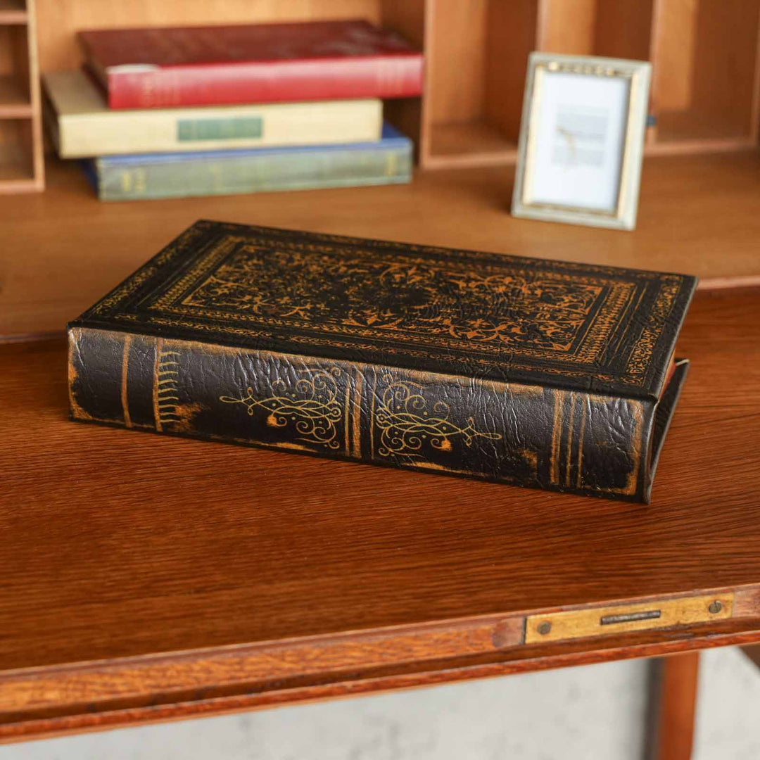 ◇まるでアンティークの洋書の様な質感 オールドブックボックス アソート 2点セット[m]
