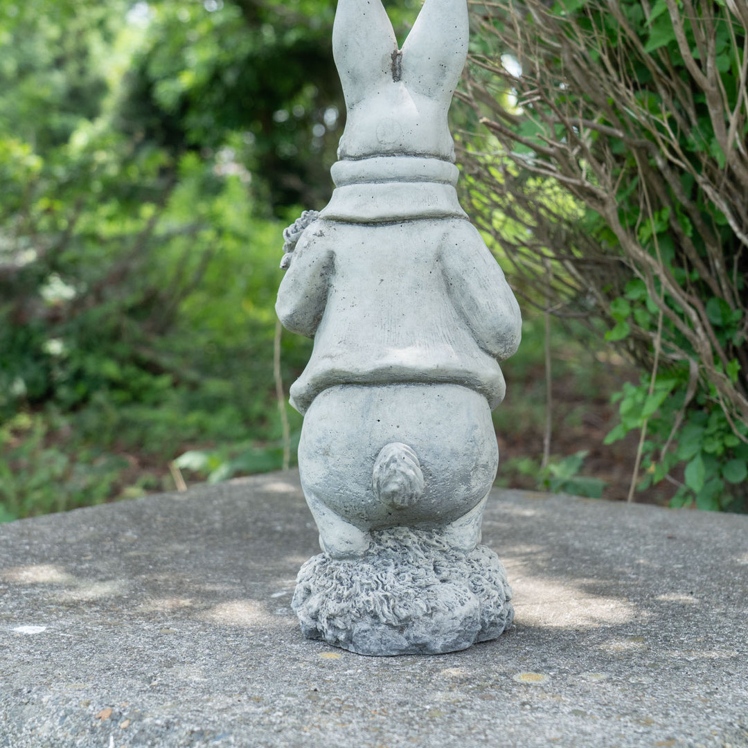 【ガーデンストーン】 花嫁を待つ新郎うさぎ