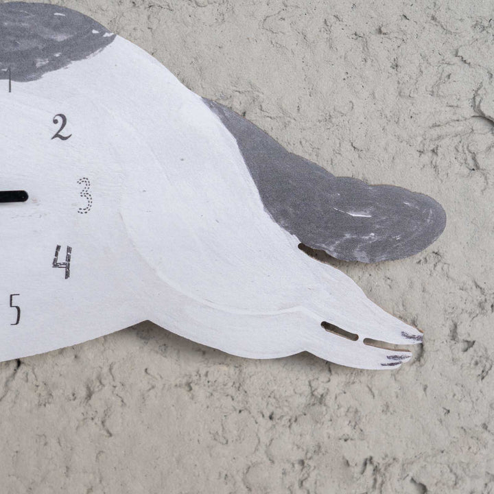 ◇松尾ミユキ Die cut clock(掛け時計) Gray cat