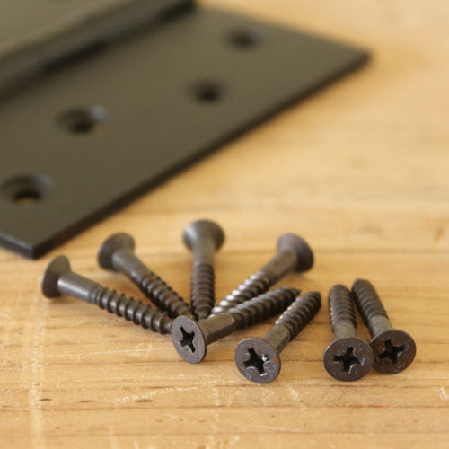 こだわりのDIYに使いたい 真鍮製 黒染丁番（ヒンジ）マットブラック  76×100