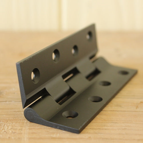 こだわりのDIYに使いたい 真鍮製 黒染丁番（ヒンジ）マットブラック 102×60