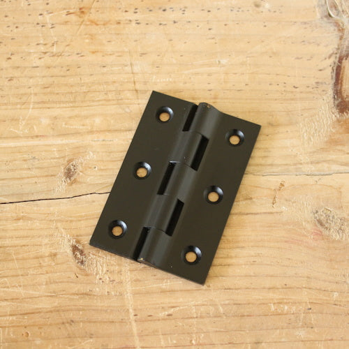 こだわりのDIYに使いたい 真鍮製 黒染丁番（ヒンジ）マットブラック 52×76