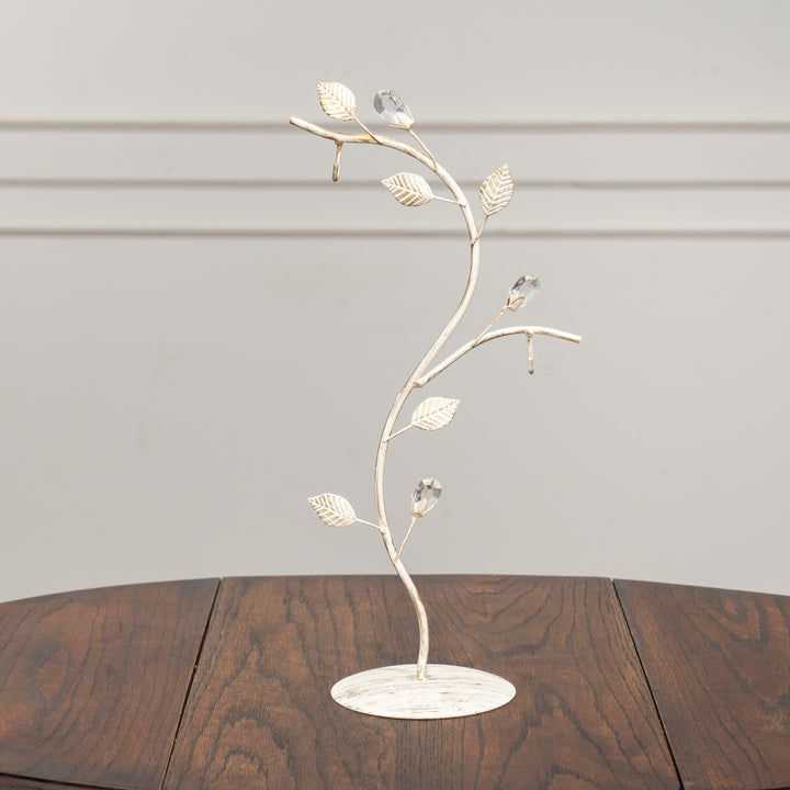 クリアストーンの実が輝く リーフランプスタンド ダブル