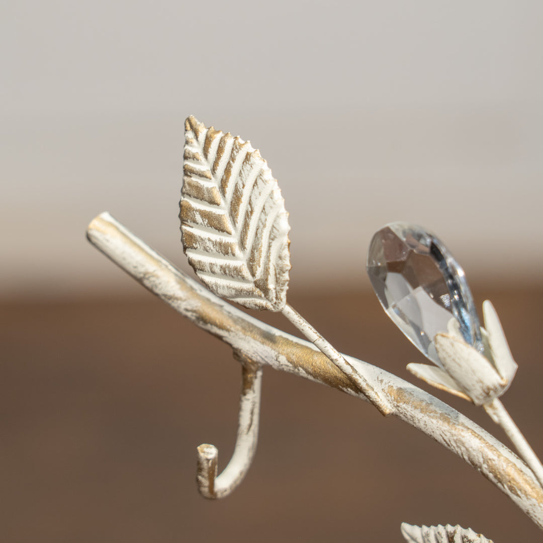 クリアストーンの実が輝く リーフランプスタンド ダブル