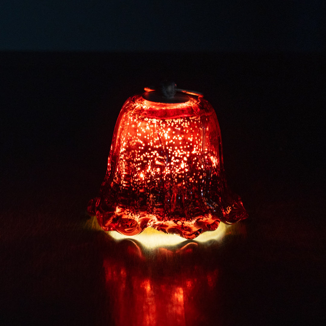 チューリップの形が可愛い LEDランプ レッド