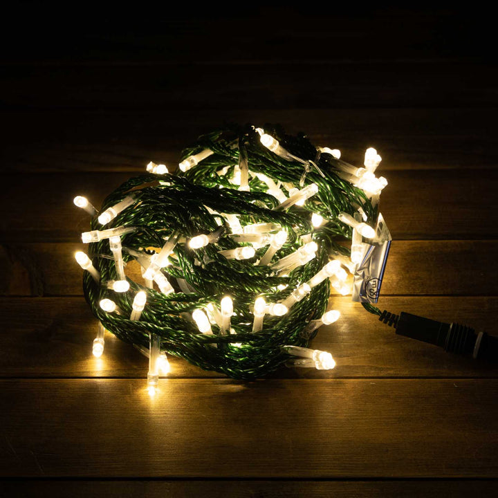 【連結専用※単体点灯不可】112球10mLEDチェーンライト シャンパンゴールド（グリーンコード）