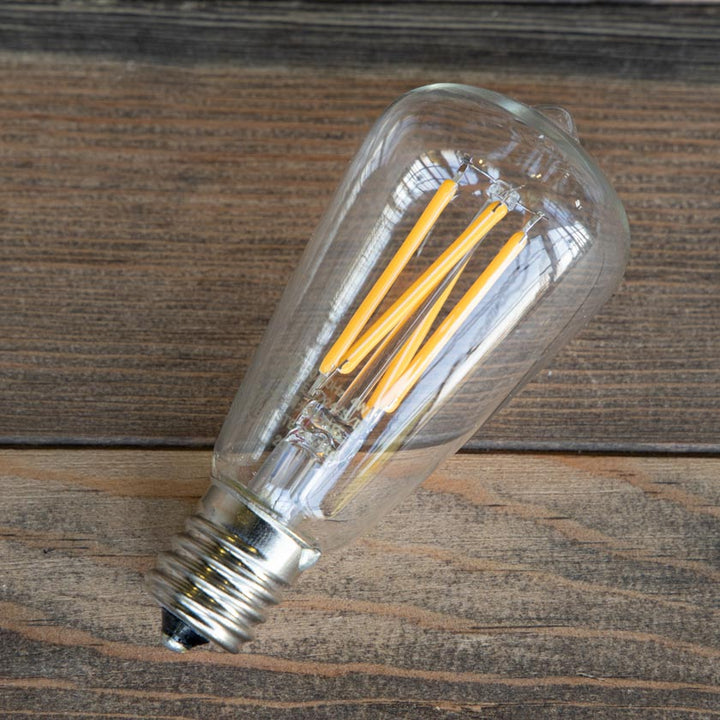 【最新型 LED 電球】E17 デコフィラメント スタンダード ミニアンティーク球 /325lm クリア /消費電力4W