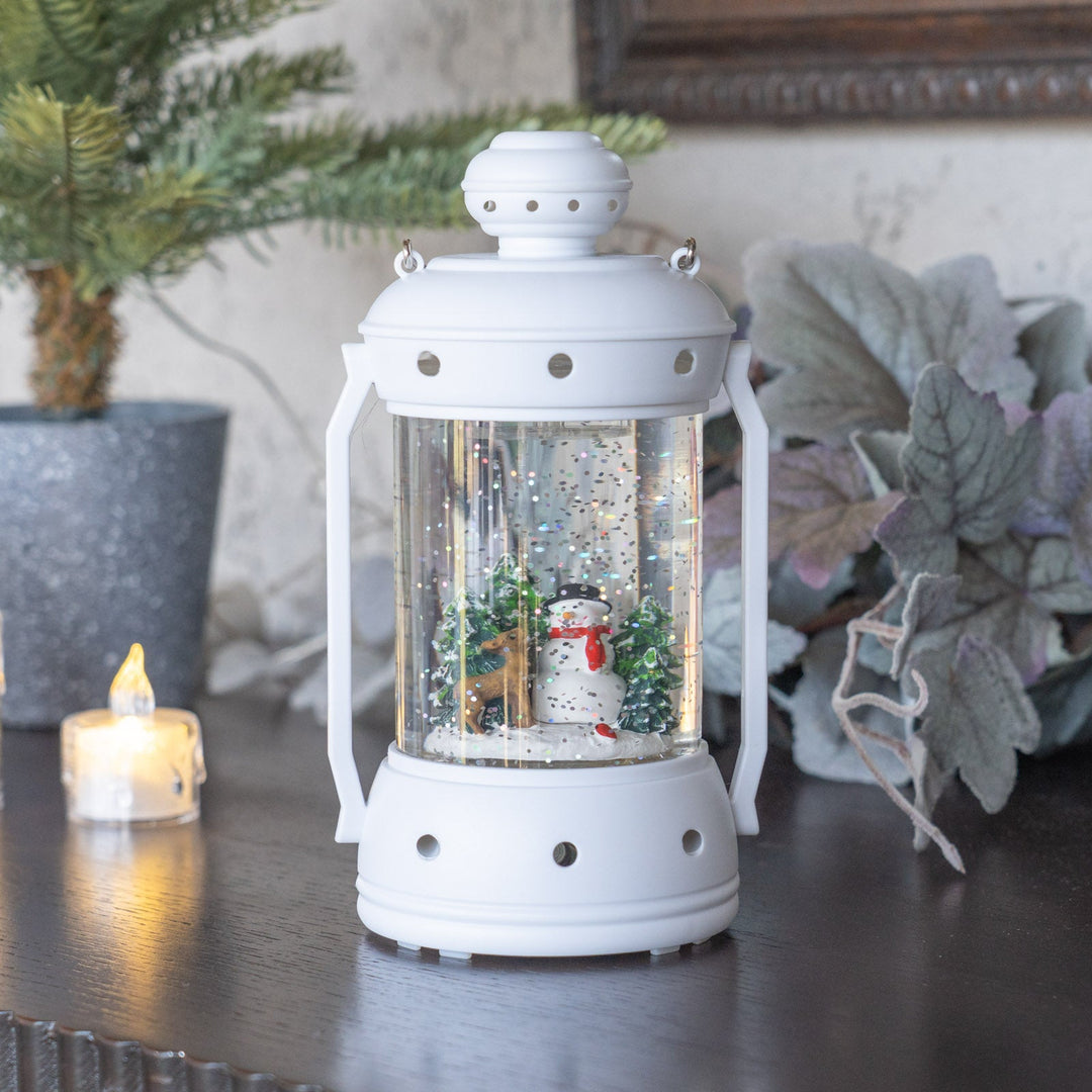 ウォータースピニング ホワイトランタン スノーマン&ツリー CSD314