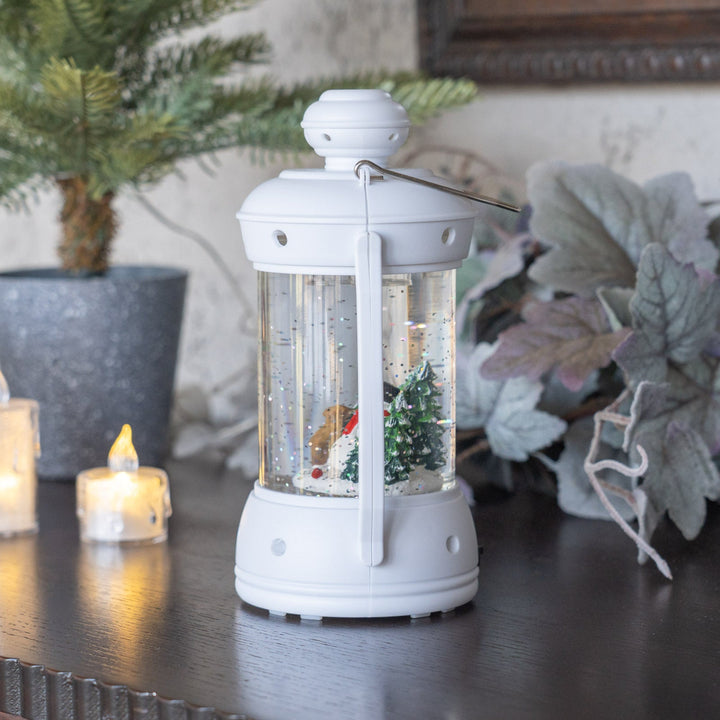 ウォータースピニング ホワイトランタン スノーマン&ツリー CSD314