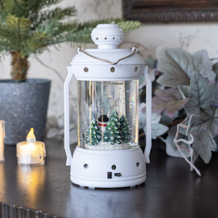 ウォータースピニング ホワイトランタン スノーマン&ツリー CSD314