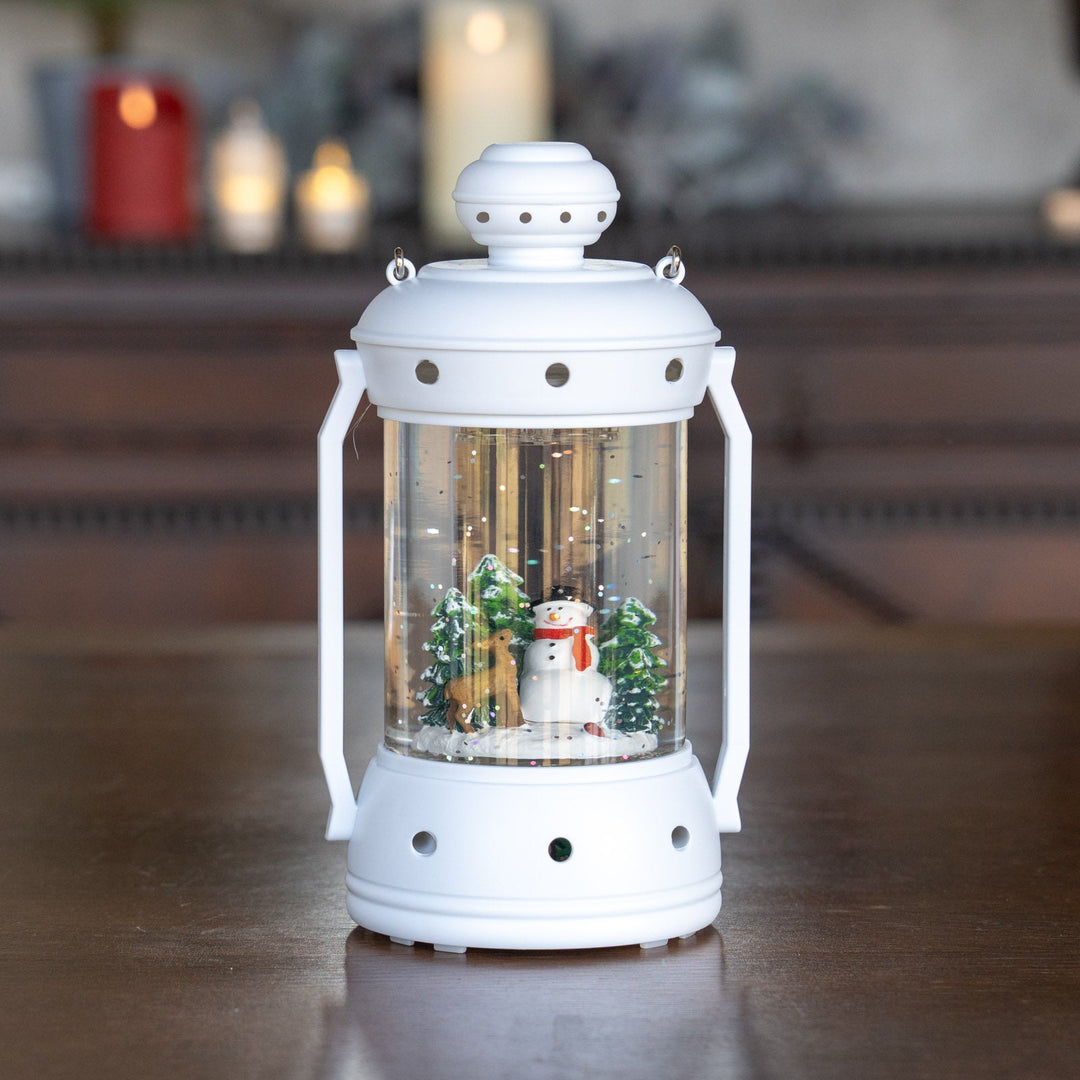 ウォータースピニング ホワイトランタン スノーマン&ツリー CSD314