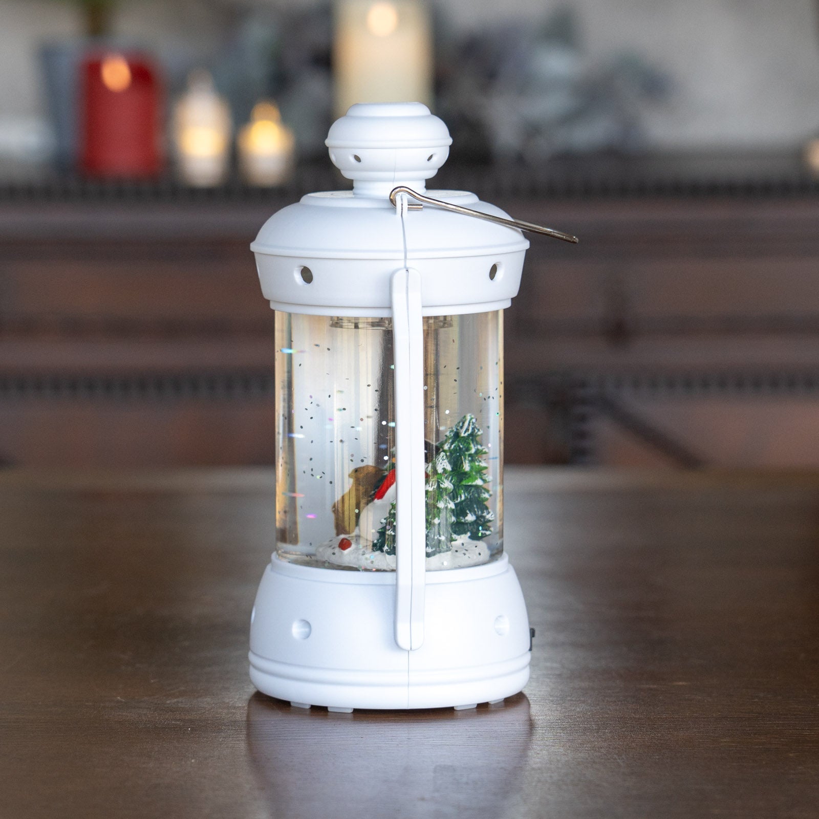 ウォータースピニング ホワイトランタン スノーマン&ツリー CSD314