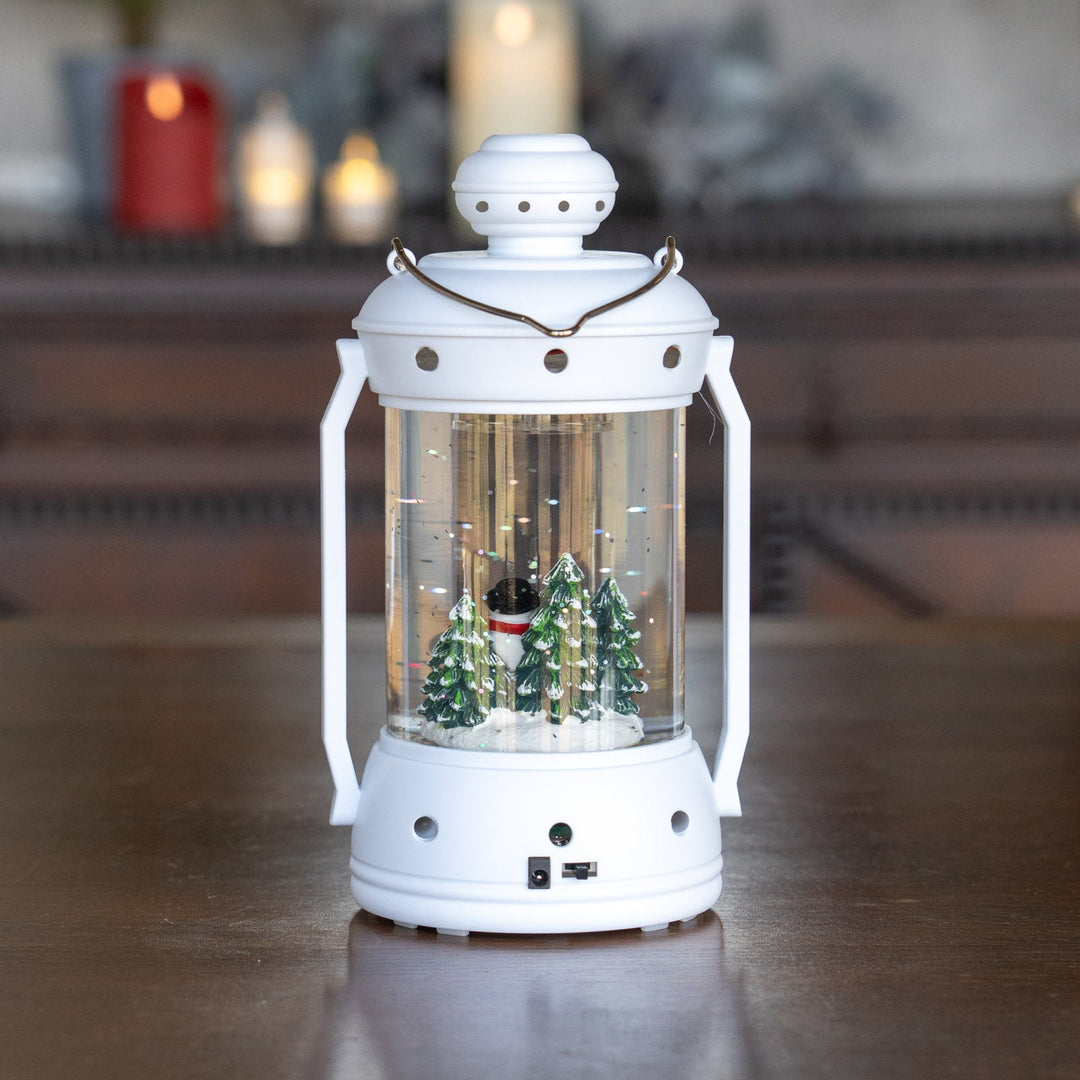 ウォータースピニング ホワイトランタン スノーマン&ツリー CSD314