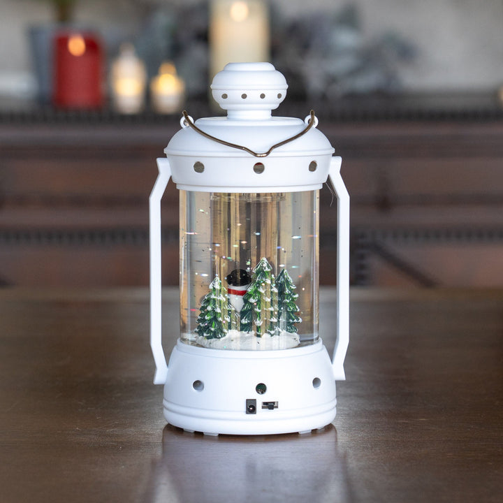 ウォータースピニング ホワイトランタン スノーマン&ツリー CSD314