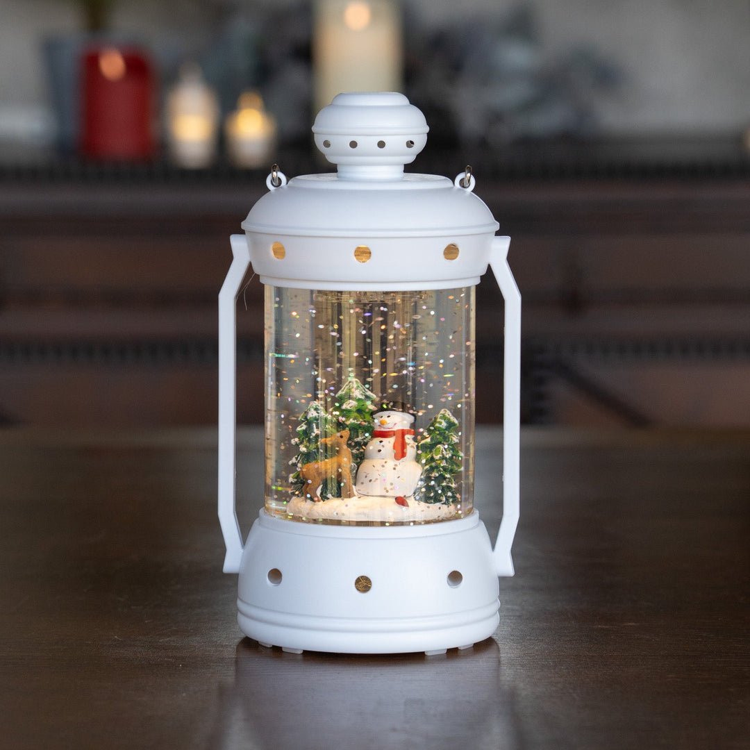 ウォータースピニング ホワイトランタン スノーマン&ツリー CSD314