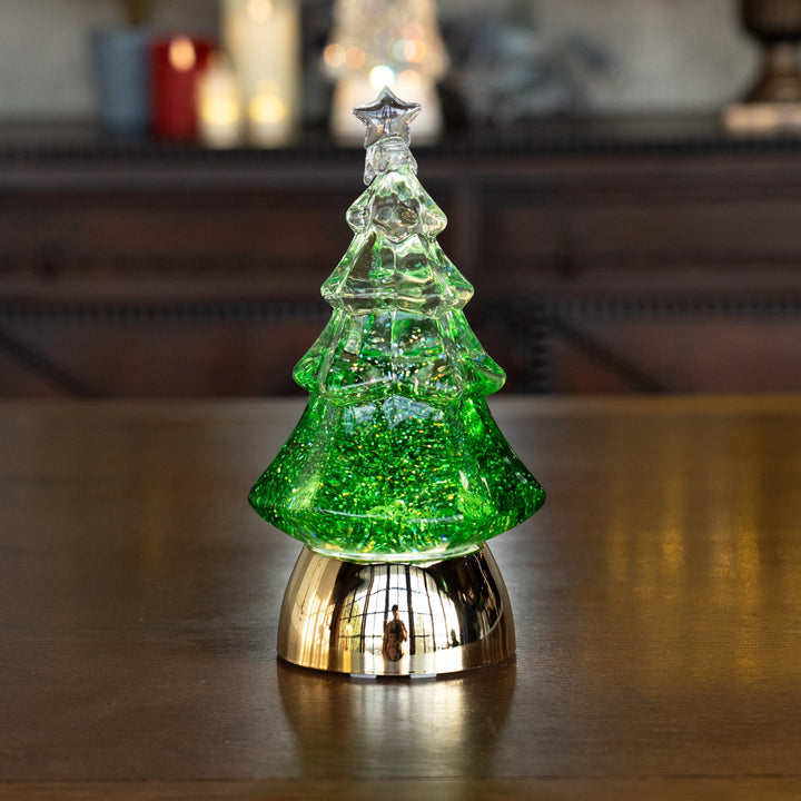 キラキラ光るウォーターツリー グリーン LED