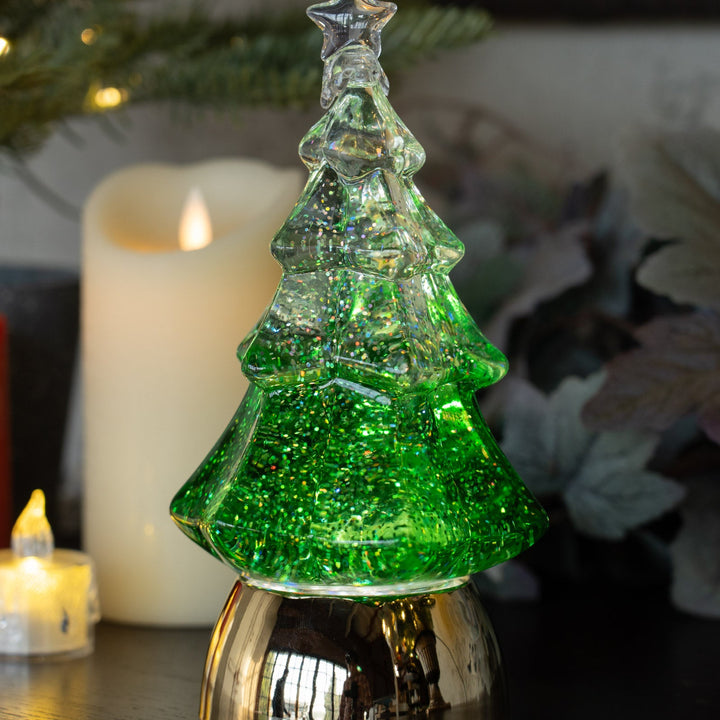 キラキラ光るウォーターツリー グリーン LED