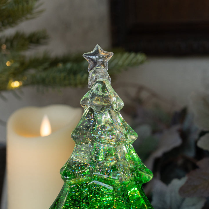 キラキラ光るウォーターツリー グリーン LED